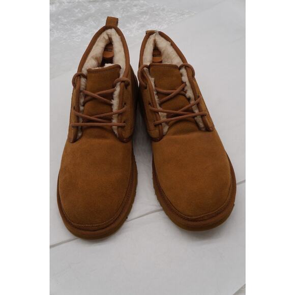 UGG Neumel Men's Chukka Boots Size 15 Chestnut Suede Sheepskin Lined - Picture 11 of 11